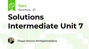 Solutions Intermediate Unit 7