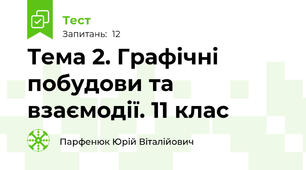 Тема 2. Графічні побудови та взаємодії. 11 клас