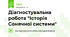 Діагностувальна робота "Історія Сонячної системи"