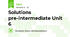 Solutions pre-intermediate Unit 6