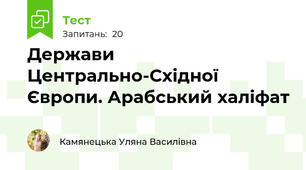 Держави Центрально-Східної Європи. Арабський халіфат