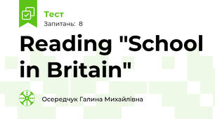 Reading "School in Britain"