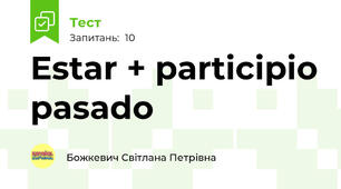 Estar + participio pasado