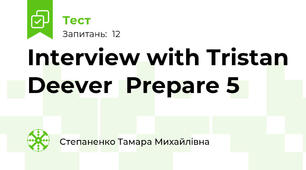 Interview with Tristan Deever  Prepare 5