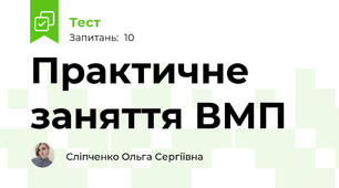 Практичне заняття ВМП