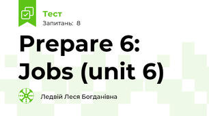 Prepare 6: Jobs (unit 6)