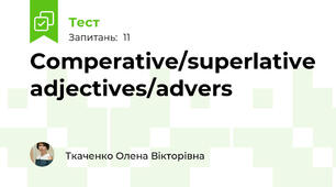 Comperative/superlative adjectives/advers 