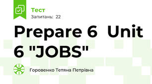Prepare 6  Unit 6 "JOBS"