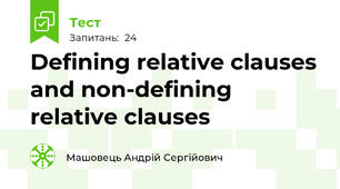 Defining relative clauses and non-defining relative clauses