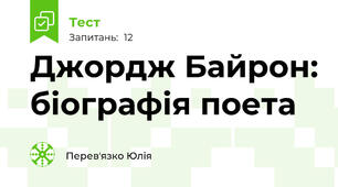 Джордж Байрон: біографія поета
