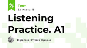 Listening Practice. A1