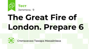 The Great Fire of London. Prepare 6