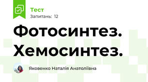 Фотосинтез. Хемосинтез. 
