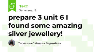 prepare 3 unit 6 I found some amazing silver jewellery!