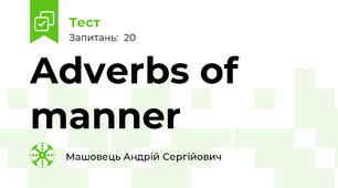 Adverbs of manner