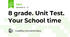 8 grade. Unit Test. Your School time 