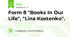 Form 8 "Books In Our Life", "Lina Kostenko".