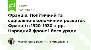 Франція. Політичний та соціально-економічний розвиток Франції в 1920–1930-х рр. Народний фронт і його уряди