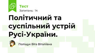 Політичний та суспільний устрій Русі-України.