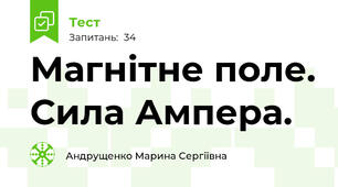 Магнітне поле. Сила Ампера.