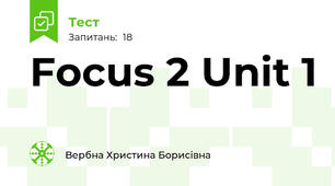 Focus 2 Unit 1