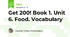 Get 200! Book 1. Unit 6. Food. Vocabulary