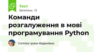 Команди розгалуження в мові програмування Рython