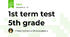 1st term test 5th grade