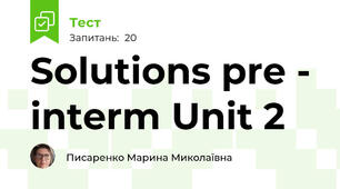 Solutions pre - interm Unit 2