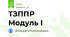 ТЗППР Модуль I