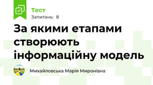 За якими етапами створюють інформаційну модель
