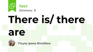 There is/ there are