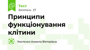 Принципи функціонування клітини