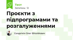 Проєкти з підпрограмами та розгалуженнями