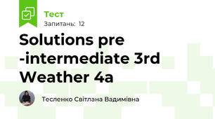 Solutions pre -intermediate 3rd Weather 4a