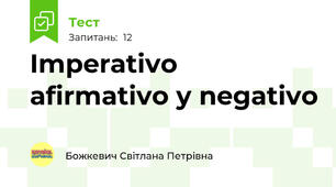 Imperativo  afirmativo y negativo