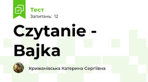 Czytanie - Bajka