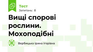 Вищі спорові рослини. Мохоподібні