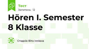 Hören I. Semester 8 Klasse
