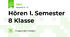 Hören I. Semester 8 Klasse
