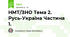 НМТ/ЗНО Тема 2. Русь-Україна Частина 1.
