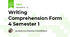 Writing Comprehension Form 4 Semester 1