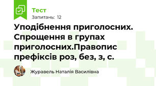 Уподібнення приголосних. Спрощення в групах приголосних.Правопис префіксів роз, без, з, с.