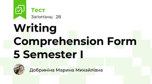 Writing Comprehension Form 5 Semester I