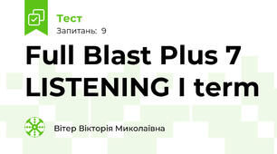 Full Blast Plus 7 LISTENING I term