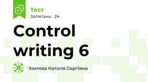 Control writing 6