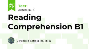 Reading Comprehension B1 