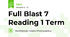 Full Blast 7 Reading 1 Term