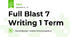 Full Blast 7 Writing 1 Term 