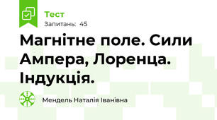 Магнітне поле. Сили Ампера, Лоренца. Індукція.